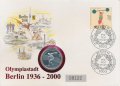 Ниуэ 10 долларов 1991 год - Метание диска (в конверте с маркой)