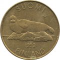 Финляндия 5 марок 1993 год - Кольчатая нерпа