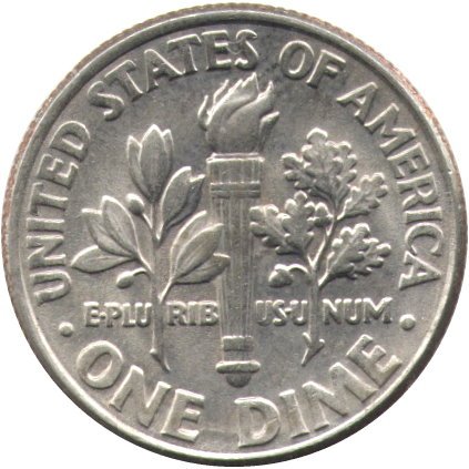 США 1 дайм (10 центов) 1997 год - Франклин Рузвельт (D)