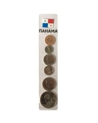 Набор из 6 монет Панама 1975-2018