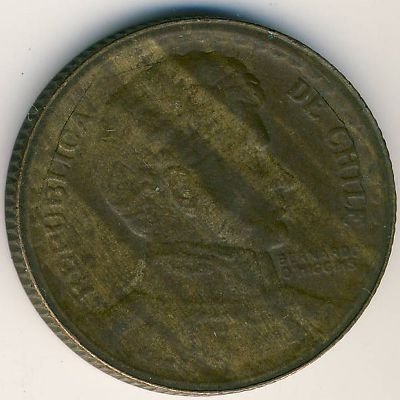 Чили 1 песо 1942 год