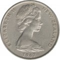 Новая Зеландия 20 центов 1967 год - Киви