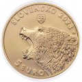 Словакия 5 евро 2023 год - Бурый медведь
