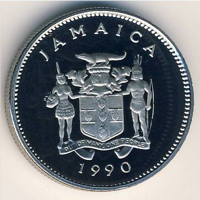 Ямайка 5 центов 1990 год