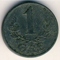 Дания 1 эре 1945 год