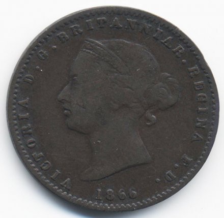 Джерси 1/26 шиллинга 1866 год