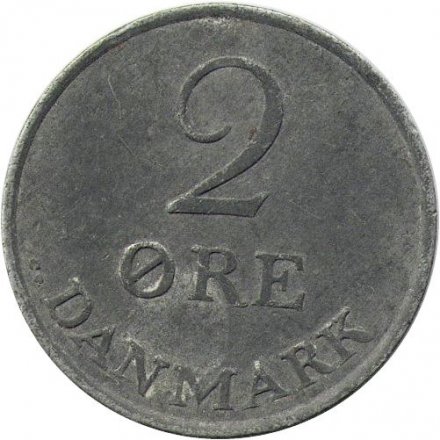 Дания 2 эре 1961 год - Король Фредерик IX