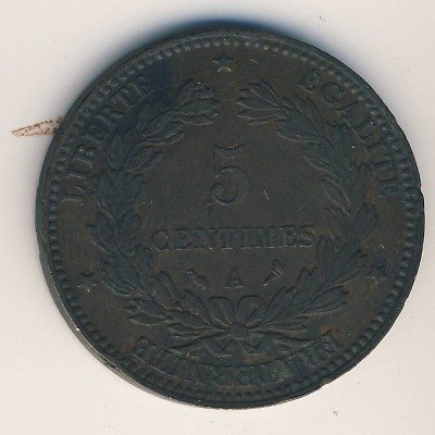 Франция 5 сантимов 1897 год