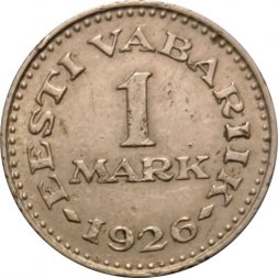 Эстония 1 марка 1926 год