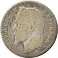 Франция 1 франк 1868 год (Отметка монетного двора: &quot;A&quot; - Париж)