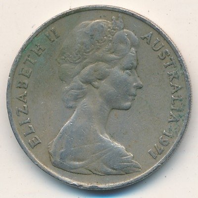 Австралия 20 центов 1971 год