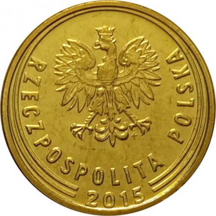 Польша 2 гроша 2015 год UNC