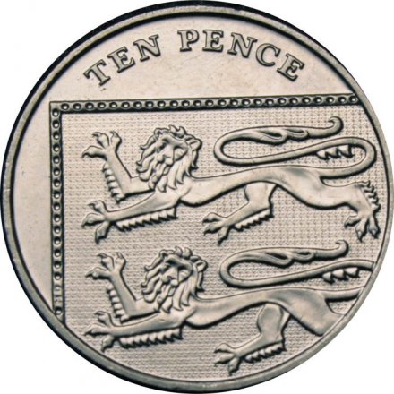 Великобритания 10 пенсов 2016 год (JC)