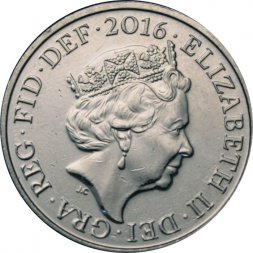 Великобритания 10 пенсов 2016 год (JC)