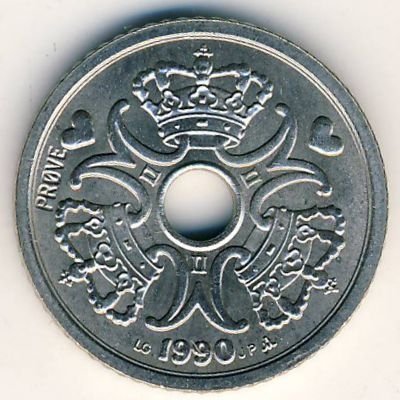 Дания 1 крона 1990 год