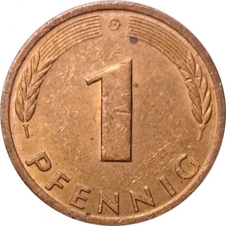 ФРГ 1 пфенниг 1984 год (G)