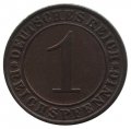 Веймарская республика 1 рейхспфенниг 1936 год (A)