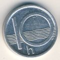 Чехия 10 геллеров 2000 год
