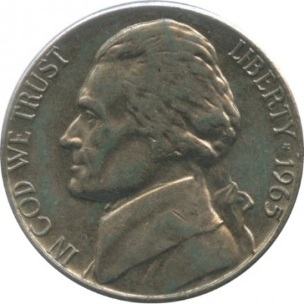 США 5 центов 1965 год - Jefferson Nickel
