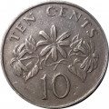 Сингапур 10 центов 1988 год - Жасмин