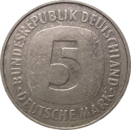 Германия 5 марок 1991 год (A)