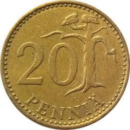 Финляндия 20 пенни 1978 год