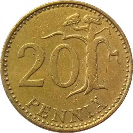 Финляндия 20 пенни 1978 год