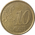 Испания 10 евроцентов 1999 год