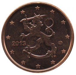 Финляндия 2 евроцента 2013 год