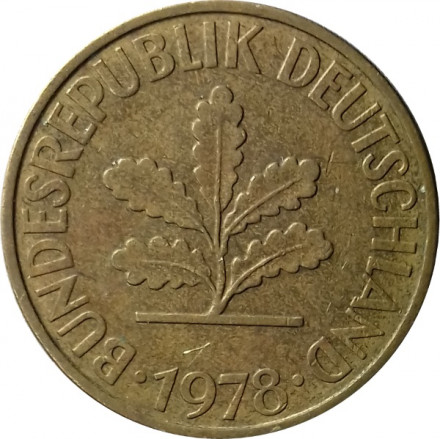 ФРГ 10 пфеннигов 1978 год - G