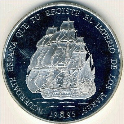 Испания 25 экю 1995 год