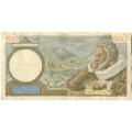 Франция 100 франков 1941 год - след от степлера - F-VF
