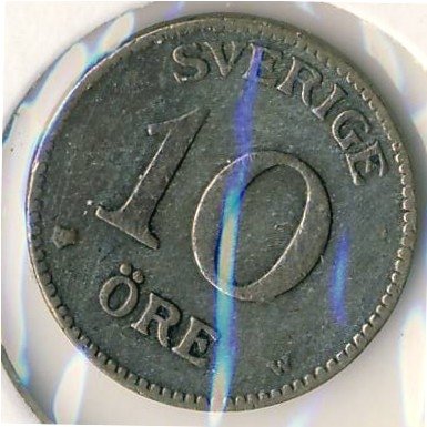 Швеция 10 эре 1917 год