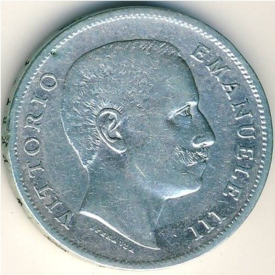 Италия 1 лира 1906 год
