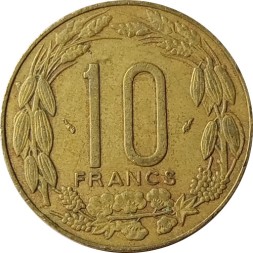 Центральная Африка 10 франков 1978 год