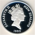 Новая Зеландия 1 доллар 1990 год - 150 лет подписанию Договора Вайтанги (Proof)