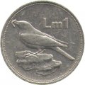 Мальта 1 лира 1992 год