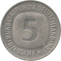 Германия 5 марок 1991 год (F)