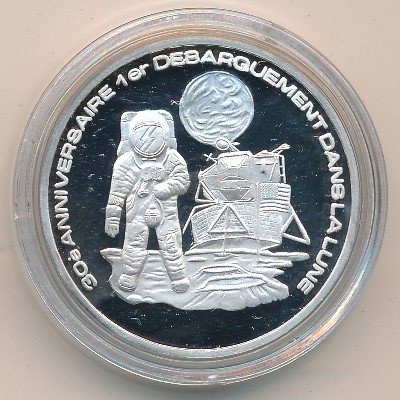Того 500 франков 1999 год - Астронавт на Луне