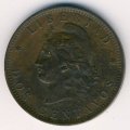 Аргентина 2 сентаво 1893 год