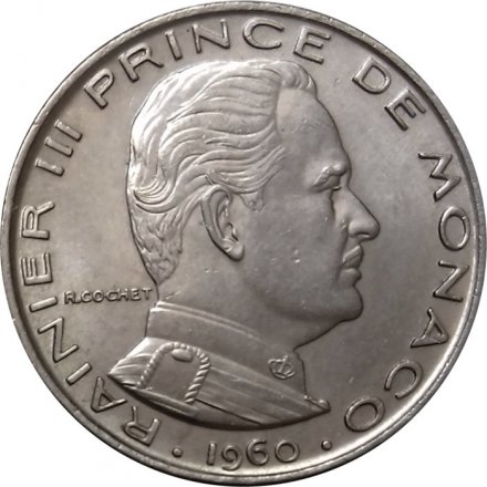Монако 1 франк 1960 год