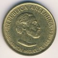 Аргентина 50 сентаво 2000 год - 180 лет со дня смерти Мартина Мигеля-де-Гуэмеса