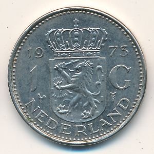 Нидерланды 1 гульден 1973 год