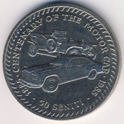 Тонга 50 сенити 1985 год