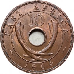 Восточная Африка 10 центов 1964 год