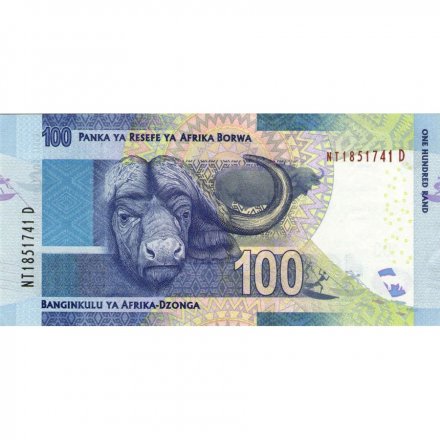 ЮАР 100 рэндов 2016 год - Африканский буйвол UNC