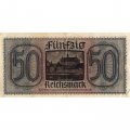 Германия 50 марок 1939-1945 годов выпуска - Немецкие оккупационные территории - VF