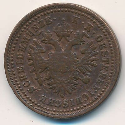 Австрия 1 крейцер 1851 год (A)