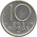 Норвегия 10 эре 1985 год - Король Улаф V