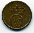 Норвегия 2 эре 1958 год - Король Улаф V